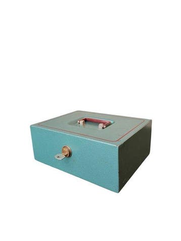 BURG-WÄCHTER Royal - Vintage Steel Cash Box/Safe – Turquoise