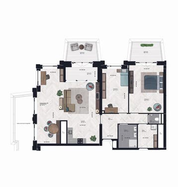 Appartement Burgemeester Stekelenburgplein in Tilburg, Tilburg, Noord-Brabant, Appartement