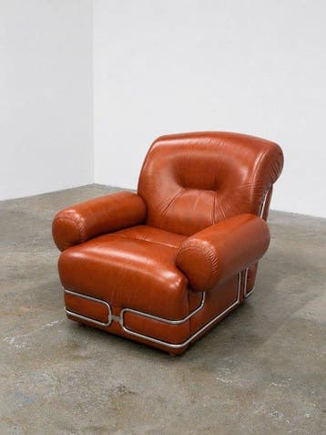 Fauteuil - Leder, Staal - Ruimtevaarttijdperk / Jaren, Nieuw