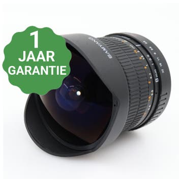 10% korting | Samyang 8mm Fisheye f/3.5 Canon, Verzenden, Gebruikt