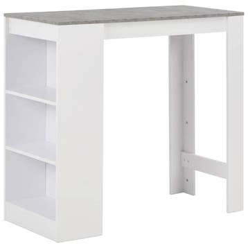 vidaXL Bartafel met schap 110x50x103 cm wit, Verzenden, Nieuw