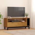 vidaXL TV-meubel FLAM 110x40x50 cm massief grenenhout, 100 tot 150 cm, Verzenden, Nieuw, Minder dan 100 cm
