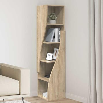 vidaXL Hoekkast 32x32x140cm Bewerkt hout Sonoma Eiken, Verzenden, Nieuw