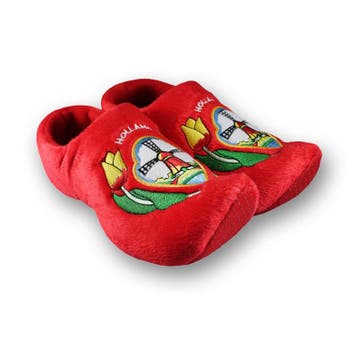 Klomppantoffels klompsloffen Rood/molen/tulpen  + geschenkve, Ophalen of Verzenden, Nieuw