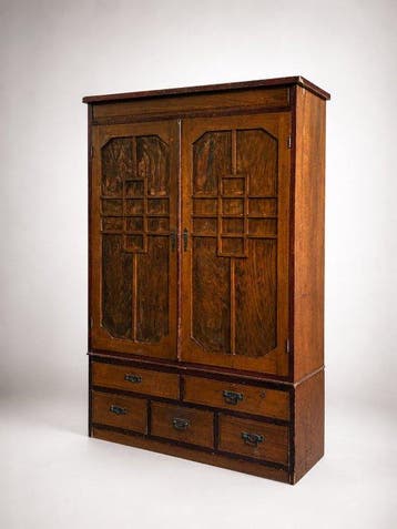 Kabinet - Hout - Japan - Japanse Taisho Deco Stac