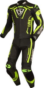 MUGENRACE Predator Zwart Wit Neon Geel Geperforeerd 2-Delig, Motoren, Kleding | Motorkleding, Nieuw met kaartje, MUGENRACE, Heren
