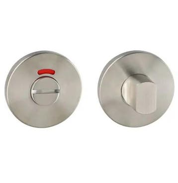WC-sluiting Permafix ø52x6mm voor deurdikte 37-50 mm rvs mat, Doe-het-zelf en Verbouw, Deuren en Horren, Verzenden, Nieuw