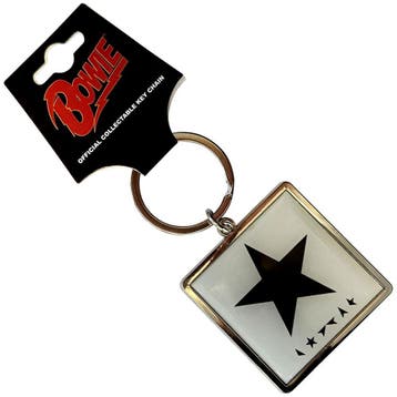 David Bowie Blackstar - Sleutelhanger officiële merchandise, Ophalen of Verzenden, Nieuw, Gebruiksvoorwerp