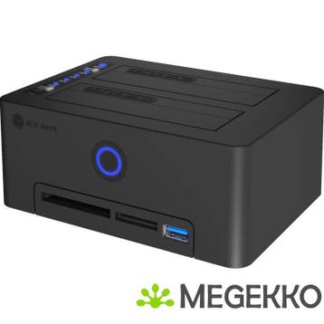 ICY BOX IB-1233CL-CR USB 3.2 Gen 1 (3.1 Gen 1) Type-A Zwart, Computers en Software, Harde schijven, Verzenden, Nieuw, ICY BOX