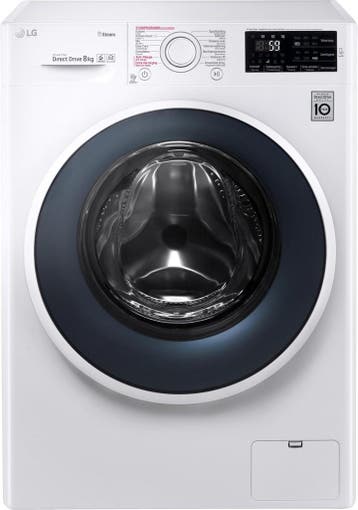 LG Fh4j6ts8 - Wasmachine - 8 kg - 1400 tpm - Direct Drive &, Ophalen of Verzenden, Zo goed als nieuw, Voorlader, 85 tot 90 cm