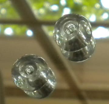 10 x Zweedse glaskralen transparant 14,6 x 12,8 mm – groo., Ophalen of Verzenden, Nieuw, Kraal