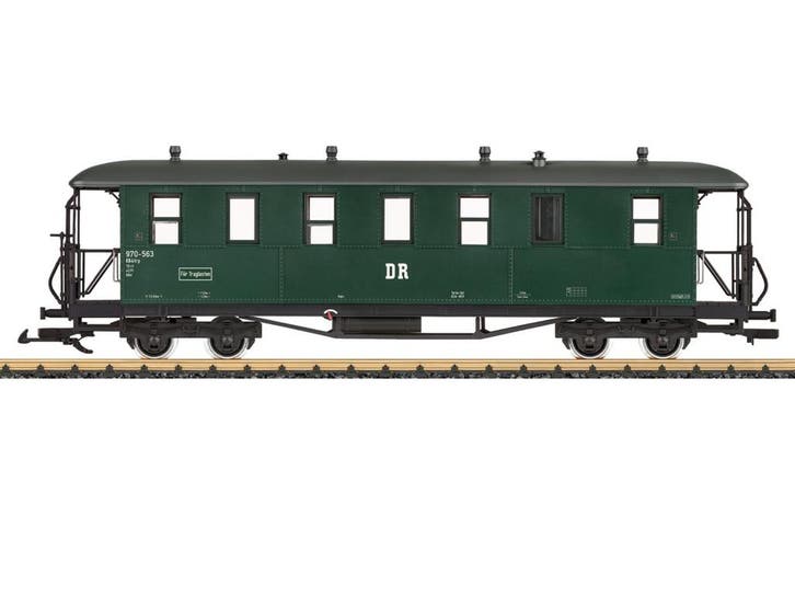 LGB 36371 DR Personenwagen Bauart KD, Metallrader, Hobby en Vrije tijd, Modeltreinen | Overige schalen, Overige typen, Nieuw, LGB