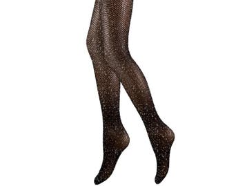 Glitterpanty - Visgraat - Zwart-Zilver, Verzenden, Nieuw