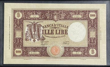 Italië. - 1000 lire 1943 - Gigante BI 45B