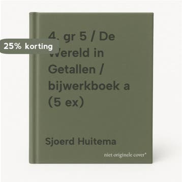 4. gr 5 / De Wereld in Getallen / bijwerkboek a (5 ex), Verzenden, Nieuw, Sjoerd Huitema