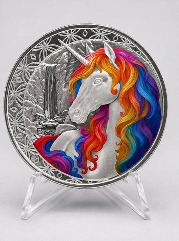Fiji. 1 Dollar 2025 – Unicorn Blossom – 1 oz Silver coin –