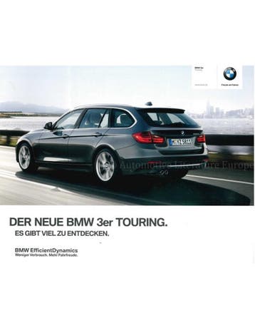 2012 BMW 3 SERIE TOURING BROCHURE DUITS, Nieuw, BMW, Author