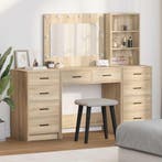 Plafondtafel met spiegellichten 3 pcs Sonoma Eiken Bewerkt h, Verzenden, Nieuw
