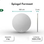 2dekans | Mirlux Badkamerspiegel met LED Verlichting &, Ophalen of Verzenden, Zo goed als nieuw