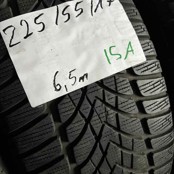 2 x Dunlop SP Winter Sport 4D 225-55-17 Winterbanden 6,5mm, Gebruikt, 17 inch, Band(en), Personenwagen