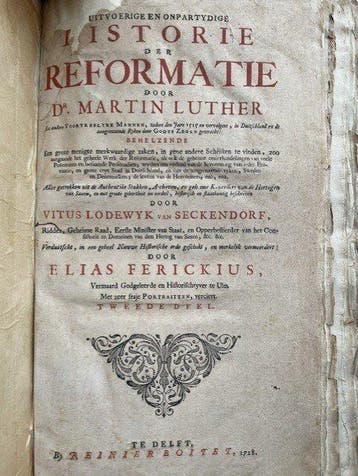 Vitus Lodewyk van Seckendorf - Historie der Reformatie -