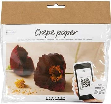 DIYkit Pakket Hobbyset Crêpepapier Klaprozen, Hobby en Vrije tijd, Ophalen of Verzenden, Nieuw