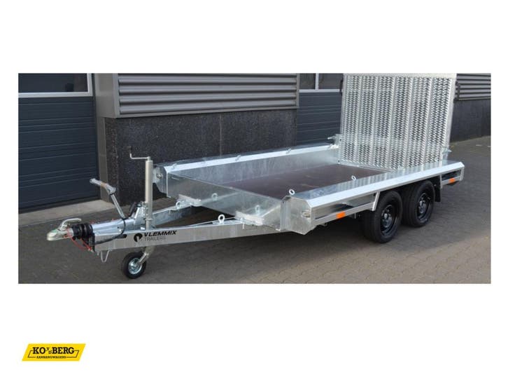 Vlemmix Machinetransporter - 2700 kg, Auto diversen, Aanhangers en Bagagewagens, Ophalen of Verzenden