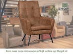 Leren fauteuil Proud - Kenia Brown (bruin), Nieuw, Ophalen of Verzenden, 75 tot 100 cm, Industrieel, Modern