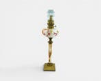 Petroleumlamp - Glas, Marmer, Messing - Napoléon III