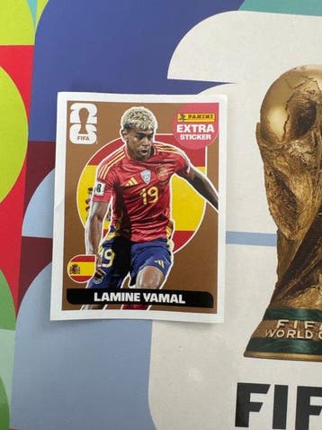 Panini World Cup Stickers Lamine Yamal Autocollant, Nieuw