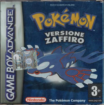 Game Boy Pokemon Sapphire Version - Italiaans (In doos), Spelcomputers en Games, Games | Nintendo Game Boy, Verzenden, Zo goed als nieuw