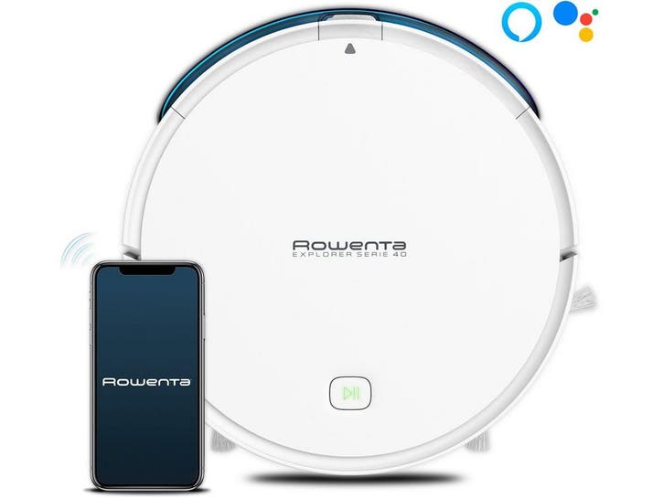 Rowenta Explorer Serie 40 RR7267 - Robotstofzuiger - Aqua, Witgoed en Apparatuur, Stofzuigers, Zo goed als nieuw, Verzenden