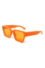 Zonnebril Oranje Koningsdag Vierkant Dik Montuur Oranje Glaz, Ophalen of Verzenden, Nieuw, Feestartikel, Carnaval