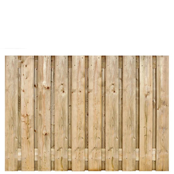 Schutting Tuinscherm vuren geimp. 21 planks Azewijn 130x180c, Tuin en Terras, Schuttingen, Minder dan 3 meter, Nieuw, Hout, 1 tot 2 meter