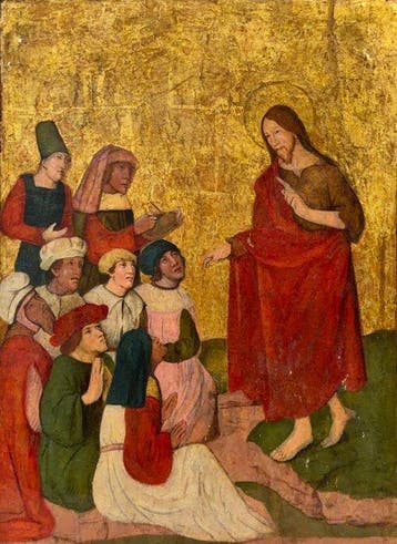 Scuola lombardo-alpina (XV) - Cristo predica alle folle