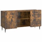 vidaXL TV-kast Gerookt eiken 102 x 34,5 x 52 cm Bewerkt hout, Huis en Inrichting, Kasten | Televisiemeubels, Minder dan 50 cm