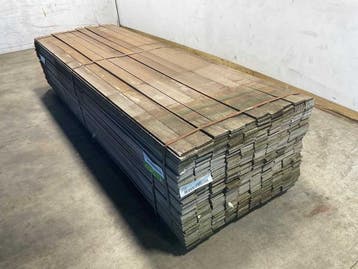 Veiling - 100x Azobé hardhouten waterkering plank 300x10x1c, Doe-het-zelf en Verbouw, Hout en Planken, Nieuw