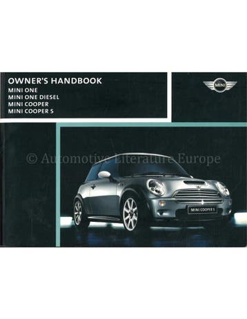 2003 MINI ONE COOPER S INSTRUCTIEBOEKJE ENGELS, Auto diversen, Handleidingen en Instructieboekjes