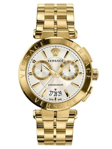 Versace VE1D00419 Aion heren horloge chronograaf 45 mm, Overige merken, Staal, Verzenden, Polshorloge