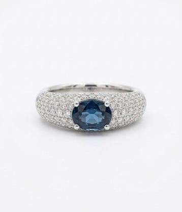 Zonder minimumprijs - Ring Zilver Topaas - Ring met London, Nieuw