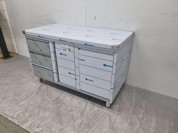 HCB RVS Werkkast Kast Werktafel, klapdeur, 3 laden en, Ophalen of Verzenden, Nieuw in verpakking