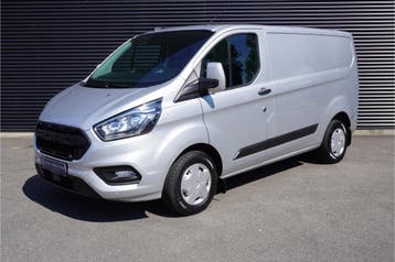 Ford Transit Custom L1H1 Raptor Apple Carplay Camera Trekhaa, Gebruikt, Ford, Zilver of Grijs, Lease