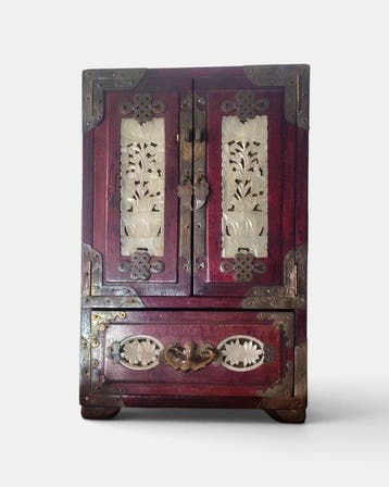 Sieradendoos - Hout, Antiek en Kunst, Curiosa en Brocante
