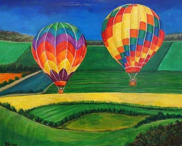 Christine Bleny - Floating over the Fields