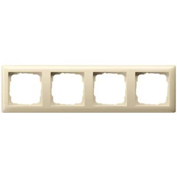 Gira Afdekraam 4 voudig Wit (creme) 021401, Nieuw
