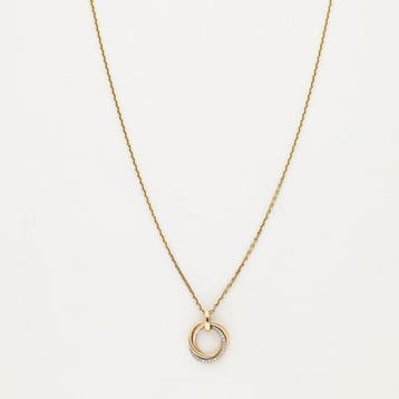 Ketting met hanger - 14 karaat Geel goud, Roségoud, Witgoud