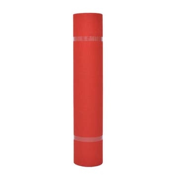 vidaXL Tapijt Effen Rood 1 x 24 m Stof, Verzenden, Nieuw