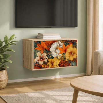 vidaXL Wandgemonteerd tv-meubel GENNEP 69 x 33 x 40 cm, Minder dan 50 cm, Verzenden, Nieuw, Minder dan 100 cm