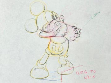 Walt Disney - Mickey Mouse-productie-tekening (1939) -, Nieuw