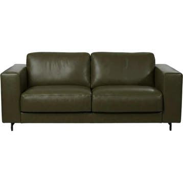 Leren bank Clear - 2,5 zits - Elegance Green (donkergroen), Huis en Inrichting, Banken | Bankstellen, Bohemian, Eigentijds, Modern, Retro, Vintage